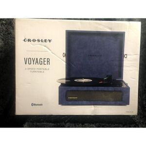Crosley Voyager 3-Speed Portable Bluetooth Turntable Navy CR8017A-NV